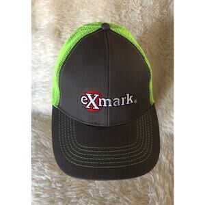 eXmark Ex Mark ZERO TURN MOWER STRAPBACK TRUCKER HAT POWER EQUIPMENT GRAY GREEN